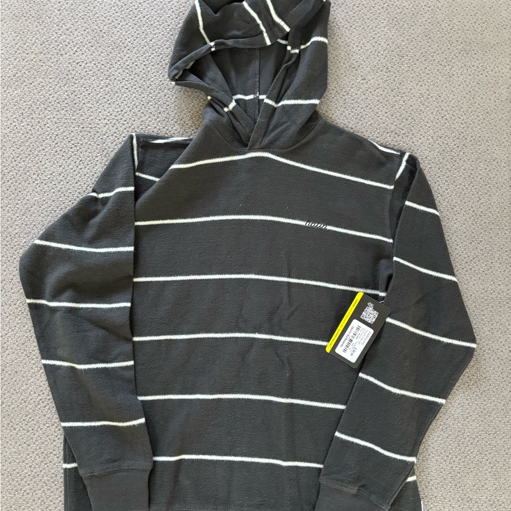 Katin - Kanvas by Katin Black and White Striped Pullover Hoodie NWT